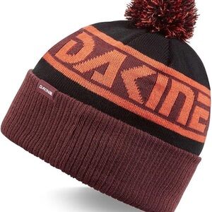 Dakine Pom Jackson Beanie Hat Port Red Sun Flare Griffin One Size NEW